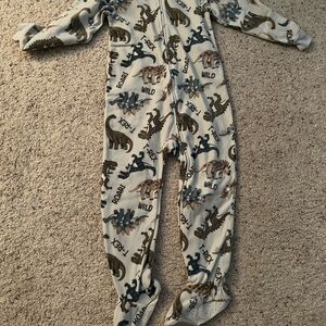 Dinosaur Print Kids One Piece Pajama